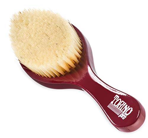 Torino Pro Wave Brush #490 by Brush King – Medium Curve Wave Brush – Made with 100% Boar Bristles – All Purpose Wave Brush Great 360 Waves Brush- Read description