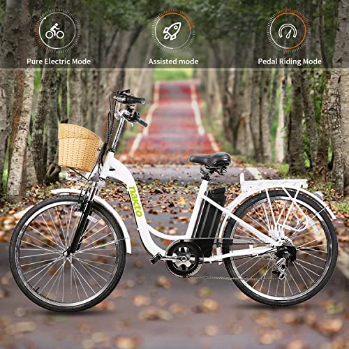 NAKTO Electric Bike 26″ Electric Bicycle for Adults 350W Brushless Gear Motor 6-Speed Gear E-Bike with Removable Waterproof Large Capacity 36V10.5A Lithium Battery and Battery Charger | The Storepaperoomates Retail Market - Fast Affordable Shopping