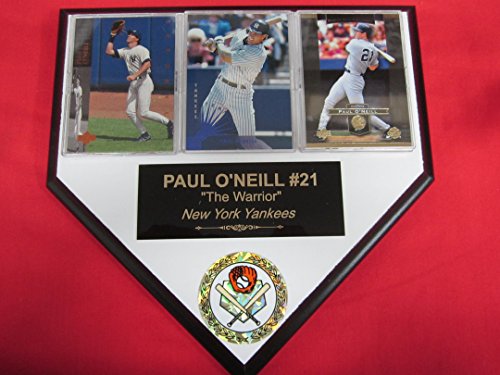 Paul O’Neill Yankees 3 Card Collector Home Plate Plaque to Amazon!