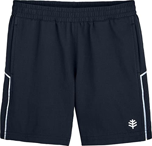 Coolibar UPF 50+ Boys’ Outpace Sport Shorts – Sun Protective (Small- Navy)