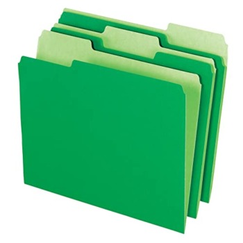 Office Depot File Folders, Letter, 1/3 Cut, Bright Green, Box Of 100, 97664 | The Storepaperoomates Retail Market - Fast Affordable Shopping