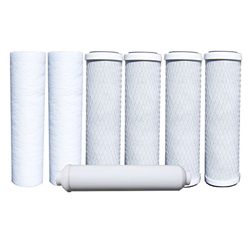 CFS – 7 Pack Water Filters Replacement Kit 5 Stage Compatible with WP500024 Models – Remove Bad Taste & Odor – Whole House Replacement Water Filter Cartridge, White
