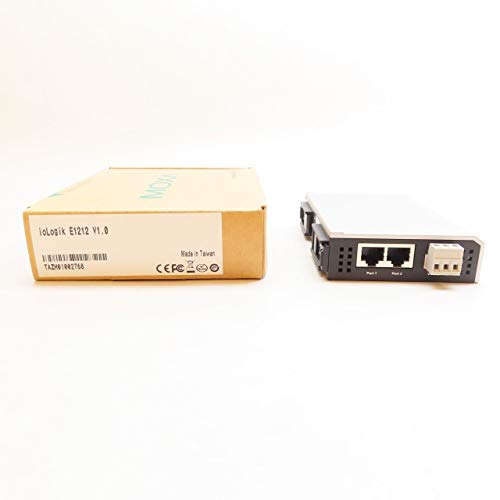 MOXA ioLogik E1212 Remote Ethernet I/O, 8DI/8DIO, 2-Port Switch