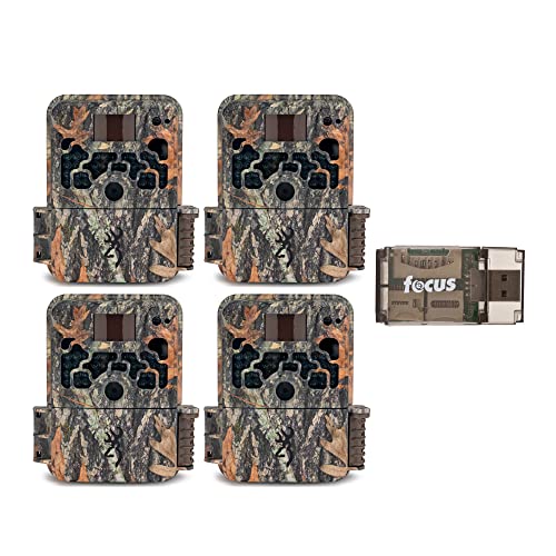Browning Trail Cameras Strike Force Extreme 16 MP Game Cameras (4-Pack) Bundle with USB Reader (5 Items)