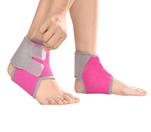 Ankle Brace Support for Kids, Breathable Adjustable Compression Ankle Tendo Foot Support Sleeve Stable Wraps Guard for Running Basketball Ankle Sprain Injuries Relief Joint Pain