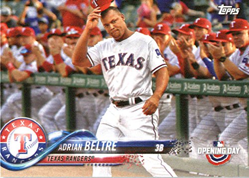2018 Topps Opening Day #102 Adrian Beltre Texas Rangers Baseball Card