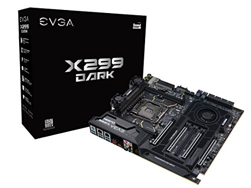 EVGA X299 Dark, LGA 2066, Intel X299, SATA 6Gb/s, USB 3.1, USB 3.0, EATX, Intel Motherboard 151-SX-E299-KR