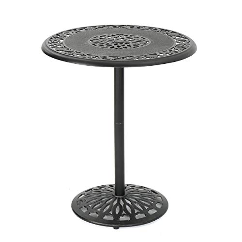 Christopher Knight Home Hannah Outdoor Cast Aluminum Bar Table, Shiny Copper