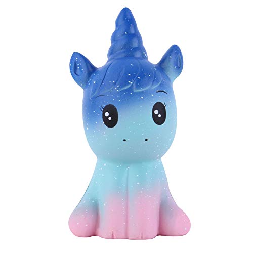 Anboor 4.9 Inches Squishies Unicorn Galaxy Kawaii Soft Slow Rising Scented Animal Squishies Stress Relief Kids Toys Children’s Day Gift (Galaxy)