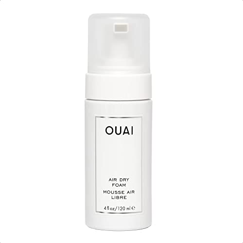 OUAI Air Dry Foam. Wash and Wear Mousse for Perfect Air-Dried Waves. Packed with Kale and Carrot Extract to Condition, Protect and Detangle Hair. Free from Parabens, Sulfates and Phthalates. (4 Oz)