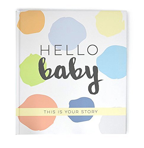 Hello Baby Memory Book, a journal scrapbook for boys milestones and memories