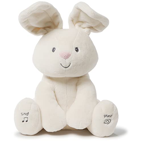 GUND Baby Flora The Bunny Animated Plush Stuffed Animal Toy for Baby Girls and Boys, Cream, 12″ (Styles May Vary)