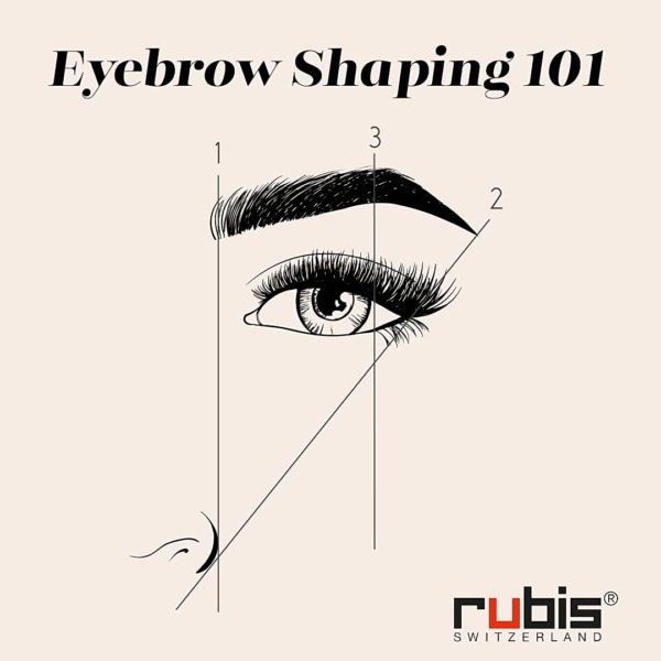 Rubis Evolution Stainless Steel Tweezers, Combined Pointed/Slanted Tips for Precise Eyebrows and Hair Removal, Made in Switzerland- 1K902