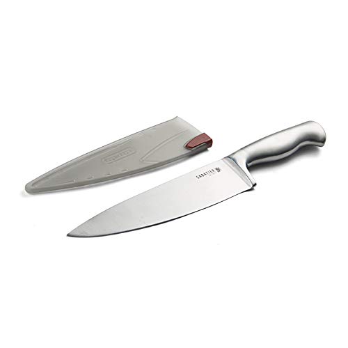 Sabatier Forged Stainless Steel Slicing Knife with Edgekeeper Self-Sharpening Blade Cover, High-Carbon Stainless Steel Kitchen Knife, Razor-Sharp Knife to Cut Fruit, Vegetables and more, 8-Inch | The Storepaperoomates Retail Market - Fast Affordable Shopping