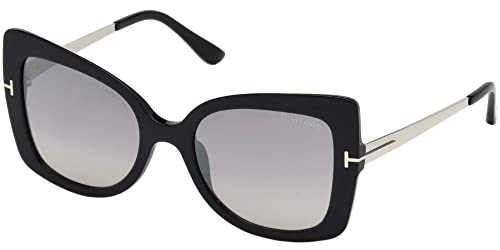 Tom Ford FT0609 01C Shiny Black Gianna Butterfly Sunglasses Lens Category 2 Siz