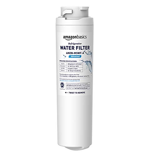 Amazon Basics Replacement GE MSWF Refrigerator Water Filter Cartridge – Advanced Filtration