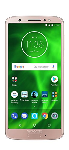 Moto G6 with Alexa Hands-Free – 32 GB – Unlocked (AT&T/Sprint/T-Mobile/Verizon) – Oyster Blush – Prime Exclusive Phone