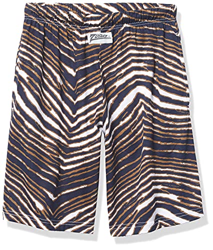 Zubaz Men’s Standard Classic Zebra Printed Athletic Lounge Pants, Multi, Small