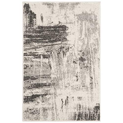 SAFAVIEH Adirondack Collection 2’6″ x 4′ Ivory/Grey ADR133C Modern Abstract Non-Shedding Living Room Bedroom Accent Rug