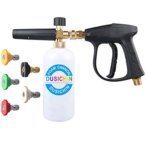 DUSICHIN DUS-018 Foam Cannon Lance Pressure Washer Nozzle Tip Spray Gun 3000 PSI Jet Wash