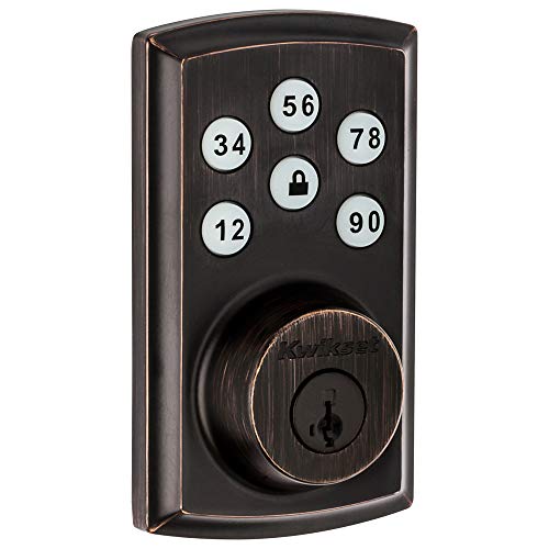 Kwikset 98880-005 SmartCode 888 Smart Lock Touchpad Electronic Deadbolt Door Lock with Z-Wave Plus Featuring SmartKey Security in Venetian Bronze