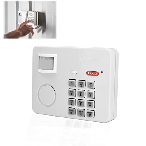 105DB Password Wireless Home Security Emergency Keypad Alarm Siren, 105° Alarm PIR Motion Sensor Detectors Door Window Home Security System