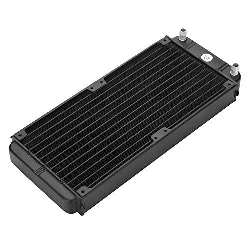 FITNATE 12 Pipe Aluminum Heat Exchanger Radiator for PC CPU CO2 Laser Water Cool System Computer R240, 10.62Inch