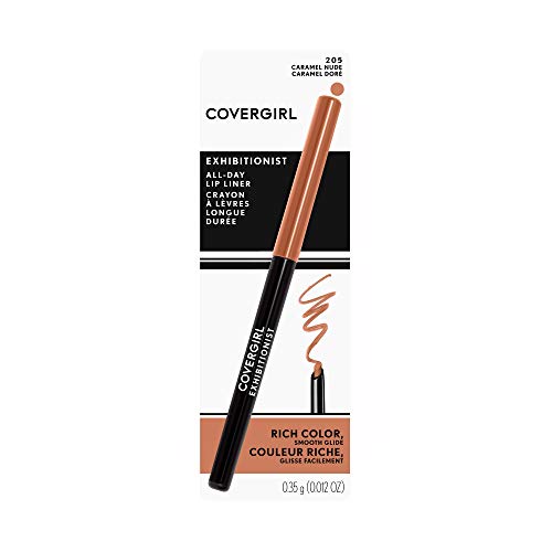 COVERGIRL Exhibitionist Lip Liner, Caramel Nude 205, 0.012 Ounce