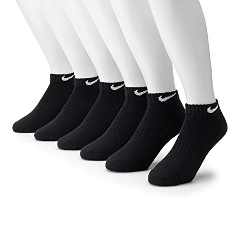 Nike Men’s 6-pk. Low-Cut Performance Socks, S 8-12 (Black)