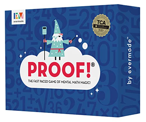 Proof! Math Game – The Fast Paced Game of Mental Math Magic – Teachers’ Choice Award Winning Educational Game, Ages 9+
