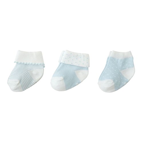 Mud Pie Newborn Layette Socks Gift Set, Blue
