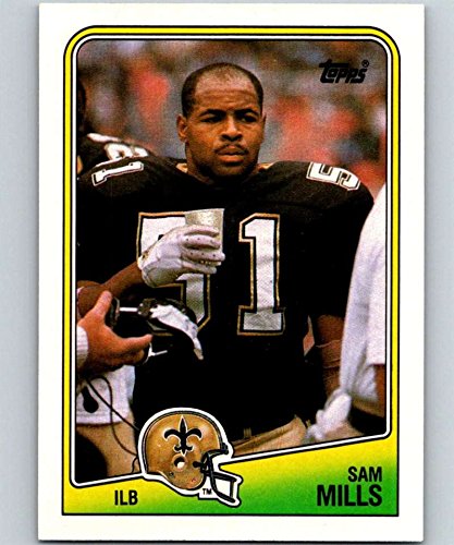 1988 Topps #65 Sam Mills Saints NFL Football Card (RC – Rookie Card) NM-MT