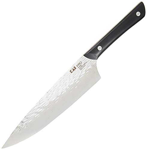 kai PRO Chef’s Knife 8”, Thin, Light Kitchen Knife, Ideal for All-Around Food Preparation, Authentic, Hand-Sharpened Japanese Knife, Perfect for Fruit, Vegetables, and More, From the Makers of Shun