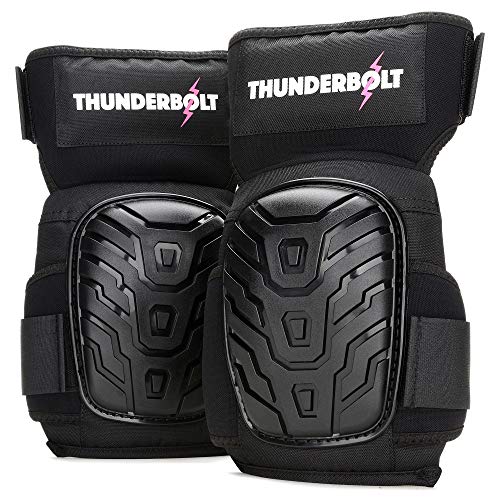 Thunderbolt Knee Pads for Women for Work for Flooring, Gardening, Cleaning, Tile Work, with Comfortable Gel Cushion and Anti-Slip Straps