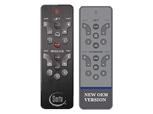 Serta Motion Select (New Gray Version) Replacement Remote Control for Adjustable Beds