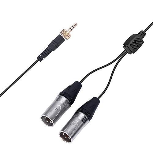 comica CVM-DS-XLR 3.5mm TRS to Dual XLR Stereo Audio Output Cable Wireless Microphone Systems
