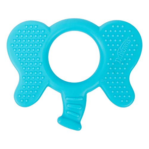 Dr. Brown’s Flexees Friends Silicone Elephant Teether, Blue