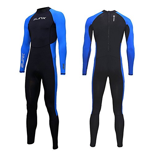 Full Body Dive Wetsuit Sports Skins Rash Guard for Men Women, UV Protection Long Sleeve One Piece Swimwear for Snorkeling Surfing Scuba Diving Swimming Kayaking Sailing Canoeing (XL)