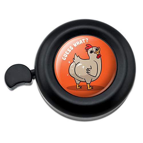 GRAPHICS & MORE Guess What Chicken Butt Funny Bicycle Handlebar Bike Bell