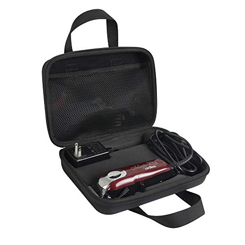 Storage Organizer Hard EVA Case fits Wahl Professional 5-Star Cordless Magic Clip #8148/#8504 with Hair Cutter Salon Cape by Hermitshell