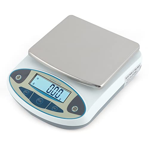 CGOLDENWALL Lab Scale 5000gX0.01 Gram High Precision Laboratory Balance Electronic Scientific Weighing Scale Without Calibration Weight 110V