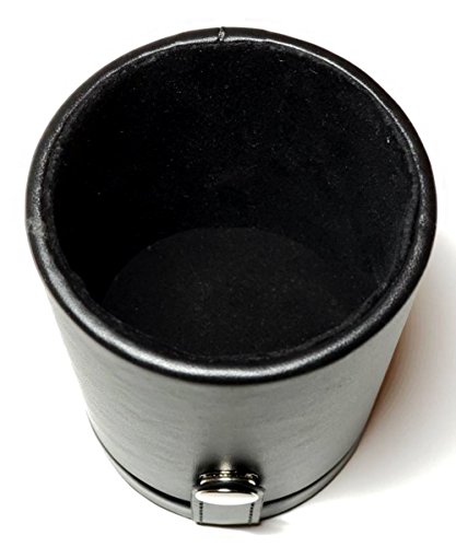 Black Leatherette Deluxe Dice Cup With Storage Compartment for Included Poker Dice Set | The Storepaperoomates Retail Market - Fast Affordable Shopping