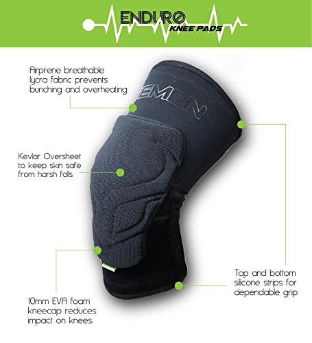 Demon Enduro Mountain Bike Knee Pads|BMX Knee Guards|Snowboard Knee Pads- Ultralight Edition (Comes as a Pair) (XL) | The Storepaperoomates Retail Market - Fast Affordable Shopping
