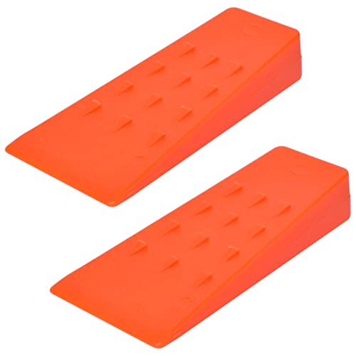 Tree Felling Wedges with Spikes for Safe Cutting-5.5” Inches ABS Plastic Wood Splitting Tree Cutting Wedge, Logging Supplies Tools (2 Packs)