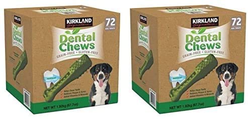 Kirkland Signature Dental Chews Dog Treats, 144 Count