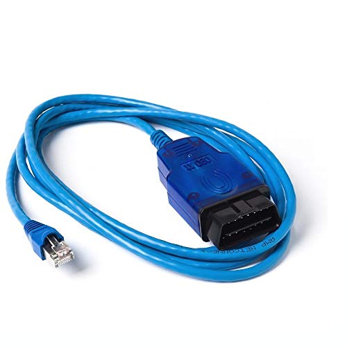 ethernet enet to obd2 E-sys Cable Tools E-SYS rj45 enet to OBD2 f Series Connector (Blue)