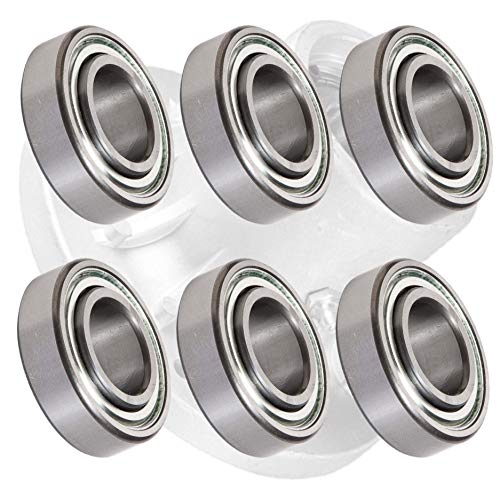HD Switch -6 Pack- Deck Spindle Bearings Replaces Exmark 103-2477 Toro 103-2477 103-8280 103-2547 103-2533 – w/ C3 Clearances & High Temperature Grease Upgrade