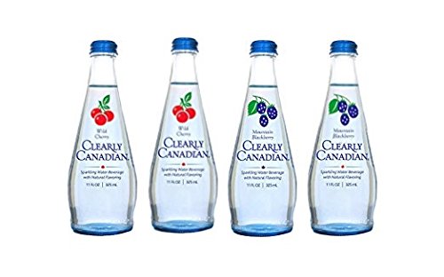 Clearly Canadian Sparkling Water 4 pack (2 Blackberry, 2 Cherry)
