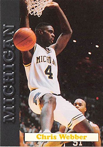 Chris Webber basketball card (Michigan Wolverines Fab Five NCAA Final Four) 1992 MWFF #8