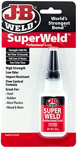 J-B Weld 33120H SuperWeld Glue – Clear Super Glue – 20g